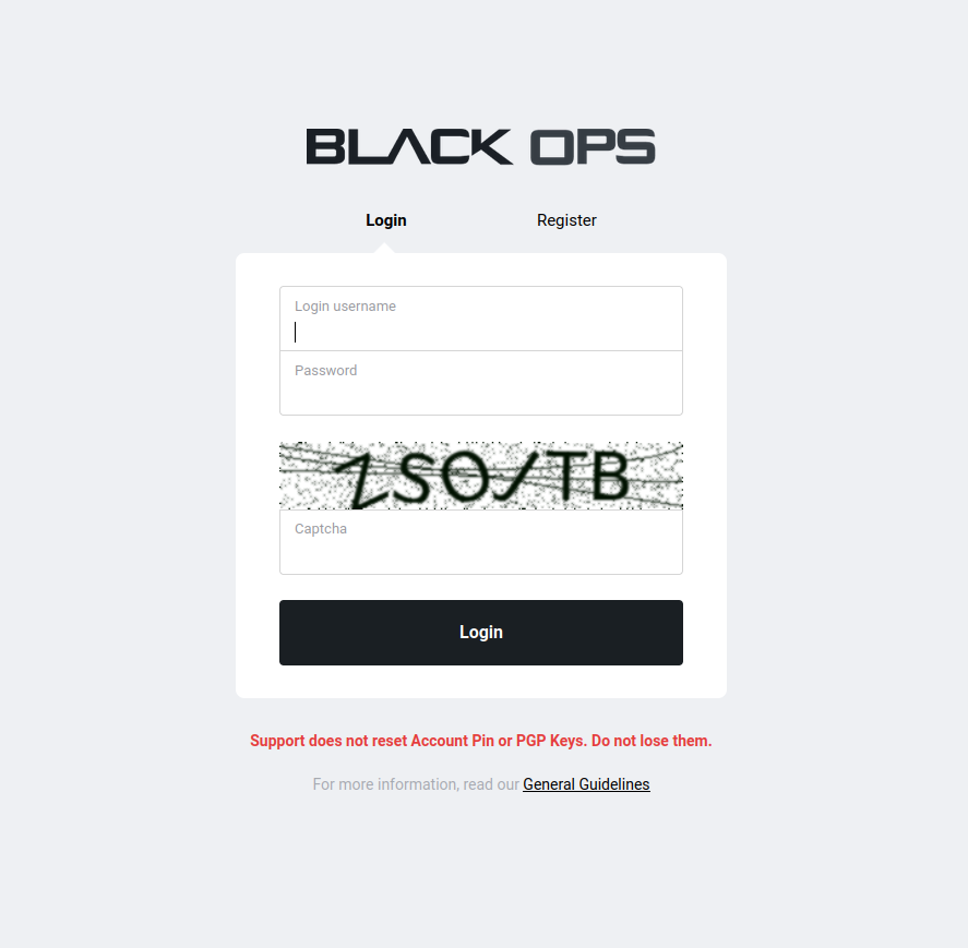 Login Interface